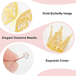 Alloy Rhinstone Crowns Cake Topper&nbsp;DIY-AN0001-30