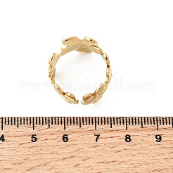 5Pcs 304 Stainless Steel Open Cuff Rings for Women&nbsp;RJEW-K313-11G