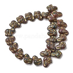 Painted Glass Beads Strands&nbsp;GLAA-Z021-11H