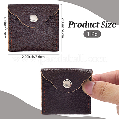 1Pc Square Leather Ring Storage Bags with Snap Button&nbsp;ABAG-CL0001-23