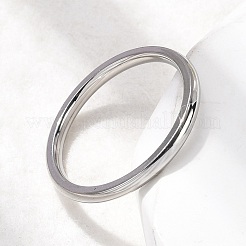 304ステンレススチール指輪  ステンレス鋼色  2mm  usサイズ7 1/4(17.5mm)&nbsp;RJEW-D335-01A-P