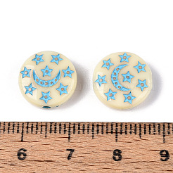 Painted Opaque Acrylic Beads&nbsp;OACR-T029-02C