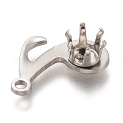 Tarnish Resistant 304 Stainless Steel Pendant Rhinestone Settings&nbsp;STAS-I176-19P