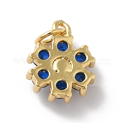 Rack Plating Brass Micro Pave Cubic Zirconia Charms&nbsp;KK-A160-22I-G