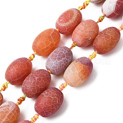 Natural Weathered Agate Beads Strands&nbsp;G-A311-C01-01