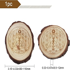 Rustic Wooden Slice Cup Mats&nbsp;DJEW-WH0010-86