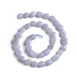 Natural Blue Lace Agate Beads Strands&nbsp;G-D0002-D75