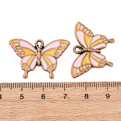 Alloy Enamel Pendants&nbsp;PALLOY-F319-02A-R