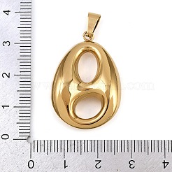 304ステンレスペンダント  201ステンレススチール製アイスピックピンチベイル付き  イオンプレーティング（ip）  18KGP本金メッキ  ティアドロップ  31.5x21x7mm  穴：6x2.5mm&nbsp;STAS-P407-04E-G