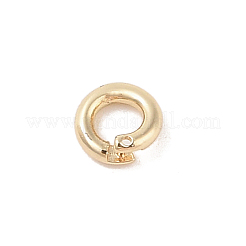 Brass Locking Jump Rings&nbsp;KK-S369-01G-01