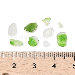 パンダホール 天然染色＆加熱瑪瑙チップビーズ  穴なし/ドリルなし  3x5x1~3.5mm  12500個/ 1000g&nbsp;G-M055-02