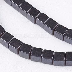 Non-Magnetic Synthetic Hematite Beads Strands&nbsp;X-G-Q527-4x4mm-1