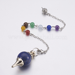 Natural Lapis Lazuli Sphere Dowsing Pendulums&nbsp;MAK-P009-E04