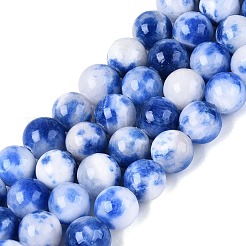 Natural Dyed Persian Jade Beads Strands&nbsp;G-Q609-12mm-01