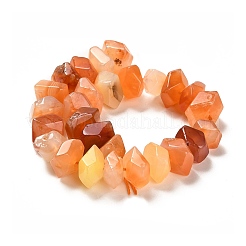 Natural Orange Botswana Agate Beads Strands&nbsp;G-N327-05-19