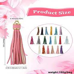 20Pcs 20 Styles Imitation Leather Tassel Pendants&nbsp;FIND-CJ0003-35