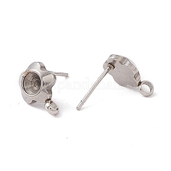 Non-Tarnish 304 Stainless Steel Stud Earring Findings&nbsp;LS-STAS-P308-04P
