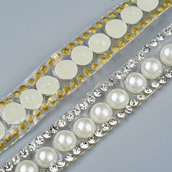 Two Rows Rhinestone Cup Chain((Hot Melt Adhesive On The Back)&nbsp;DIY-WH0001-83