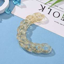 Handmade Transparent Acrylic Curb Chains&nbsp;AJEW-JB00818