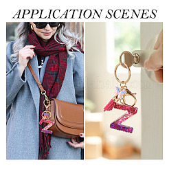 Alloy Resin Butterfly Keychains&nbsp;KEYC-TADJ0002-02G-Z