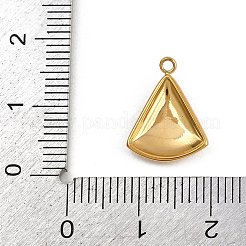 304ステンレスペンダント  ピザチャーム  ゴールドカラー  15x11.5x2.5mm  穴：1.2mm&nbsp;STAS-L298-08G