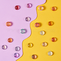 チェコガラスカボション  半円/ドーム  ミックスカラー  10x5.5mm  10色  20個/カラー  200個/箱&nbsp;GLAA-CJ0001-14