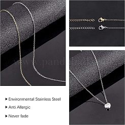 304 Stainless Steel Pendant Necklaces&nbsp;NJEW-UN0001-02
