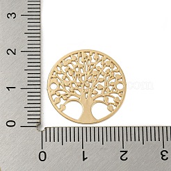 Rack Plating Brass Connector Charms&nbsp;KKC-D001-20KCG