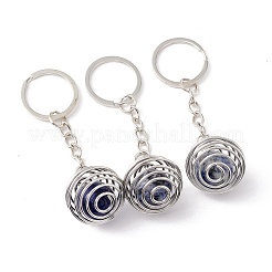 Natural & Synthetic Gemstone Keychain&nbsp;KEYC-E035-01P
