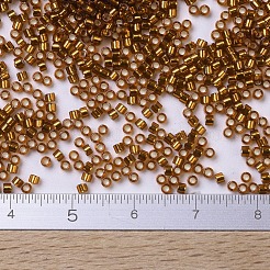 MIYUKIデリカビーズ  シリンダー  日本製シードビーズ  11/0  （db0144)シルバーライニングダークトパーズ  1.3x1.6mm  穴：0.8mm  約2000PCS /ボトル  10 G /ボトル&nbsp;SEED-JP0008-DB0144