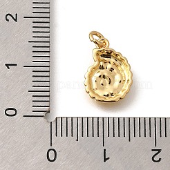 ラックメッキ真鍮チャーム  カドミウムフリー＆鉛フリー  長持ちメッキ  巻貝チャーム  丸カン付き  18KGP本金メッキ  13.5x9.5x2.5mm  丸カン：4x0.9ミリ  内径：2mm&nbsp;KK-M296-14G