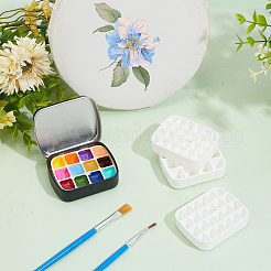 6Pcs 2 Style Plastic Empty Watercolor Paint Pan Sets&nbsp;AJEW-PH0011-30