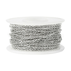 Tarnish Resistant 304 Stainless Steel Cable Chains&nbsp;CHS-F001-03P