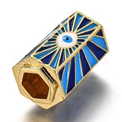 Brass Enamel Pendants&nbsp;ZIRC-I052-15C