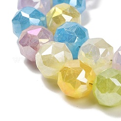 Electroplate Glass Beads Strands&nbsp;EGLA-P066-06A-10mm-01