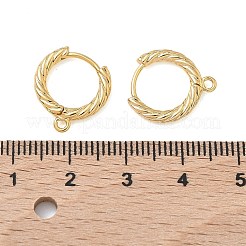 SHEGRACE Brass Hoop Earrings Findings&nbsp;XGR0152G-90G