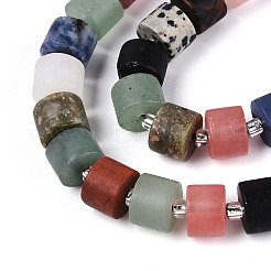 Natural & Synthetic Mixed Stone Beads Strands&nbsp;G-N353-02A-01