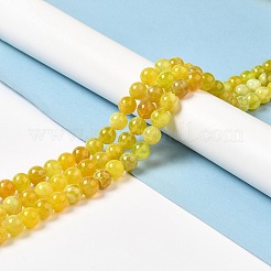 Natural Fire Crackle Agate Beads Strands&nbsp;G-G0004-B01-D