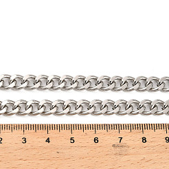 304 Stainless Steel Cuban Link Chain Necklaces for Women Men&nbsp;NJEW-G161-02P