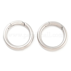 Non-Tarnish 316 Stainless Steel Spring Gate Rings&nbsp;STAS-M296-01P-E-01