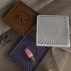 DIY ジュエリープレート収納シリコン型  レジン型  UVレジン用  エポキシ樹脂工芸品作り  正方形  153x153x15mm&nbsp;DIY-F148-03B