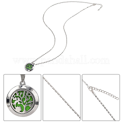 1Pc Stainless Steel Open Cuff Bangles & 1Pc Stainless Steel Pendant Neclace&nbsp;AJEW-SC0004-06E