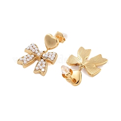 304 Stainless Steel ABS pearl Stud Earrings&nbsp;EJEW-S226-12G