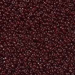 MIYUKIラウンドロカイユビーズ  日本製シードビーズ  11/0  （rr2410)透明ダークトパーズ  11/0  2x1.3mm  穴：0.8mm  約50000個/ポンド&nbsp;SEED-G007-RR2410