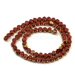 Electroplate Glass Beads Strands&nbsp;X-EGLA-G037-02A-HP01