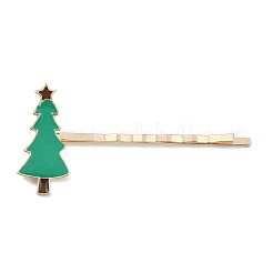 Christmas Theme Alloy Enamel Hair Bobby Pin&nbsp;AJEW-A056-04A