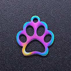 Ion Plating(IP) 201 Stainless Steel Pet Charms&nbsp;STAS-Q201-JN210-01