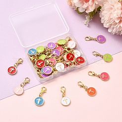 40Pcs 8 Styles Alloy Enamel Pendants&nbsp;HJEW-YW00512