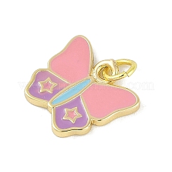 Brass Enamel Pendants&nbsp;KK-B114-13G