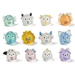 Chinese Zodiac Luminous Resin Display Decorations&nbsp;DJEW-M010-02